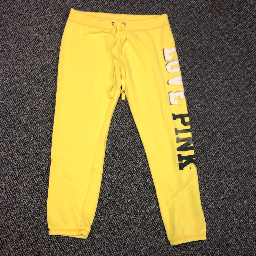 Victoria’s Secret Capri sweatpants.
